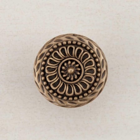Acorn Mfg Artisan Collection Lace Circle Knob, Museum Gold DQFGP